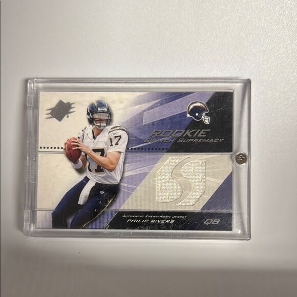 Rookie Patch Supremacy Football Card of Phillip Rivers rookie jersey card - Picture 1 of 3
